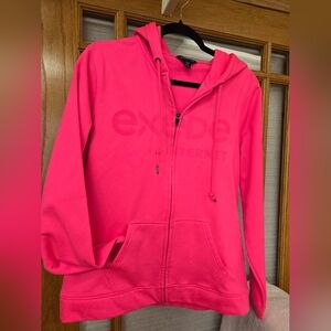 Exede Pink Zip-Up Hoodie
